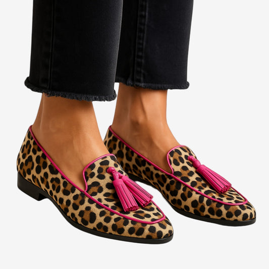 Lana | Mocassini con stampa leopardata