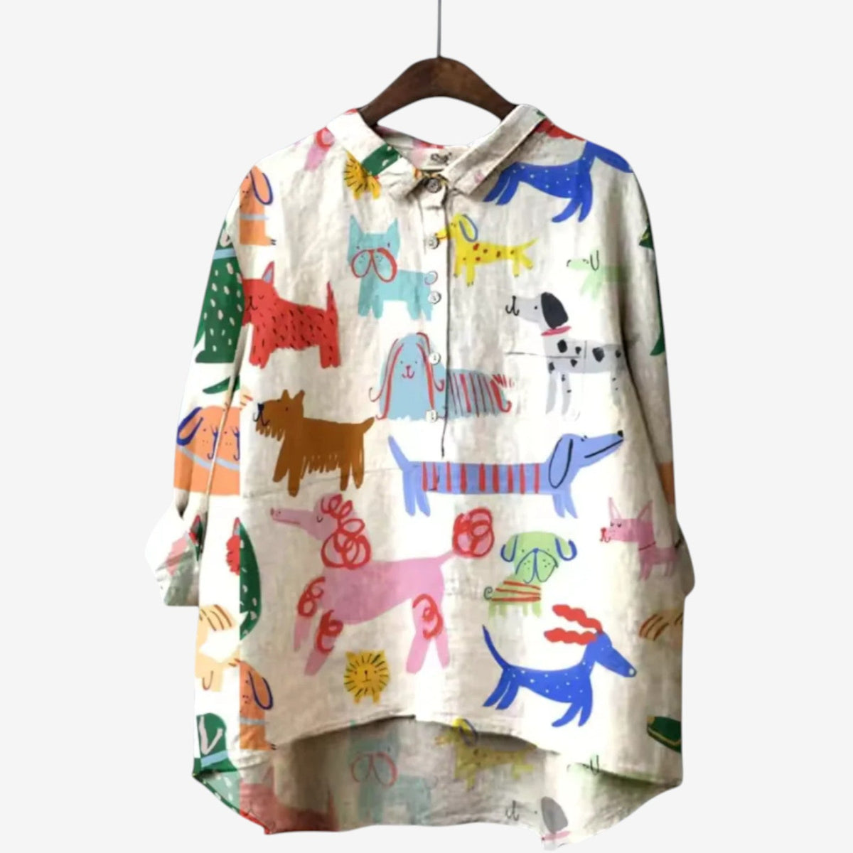 Félicie | Camicia con stampa animalier