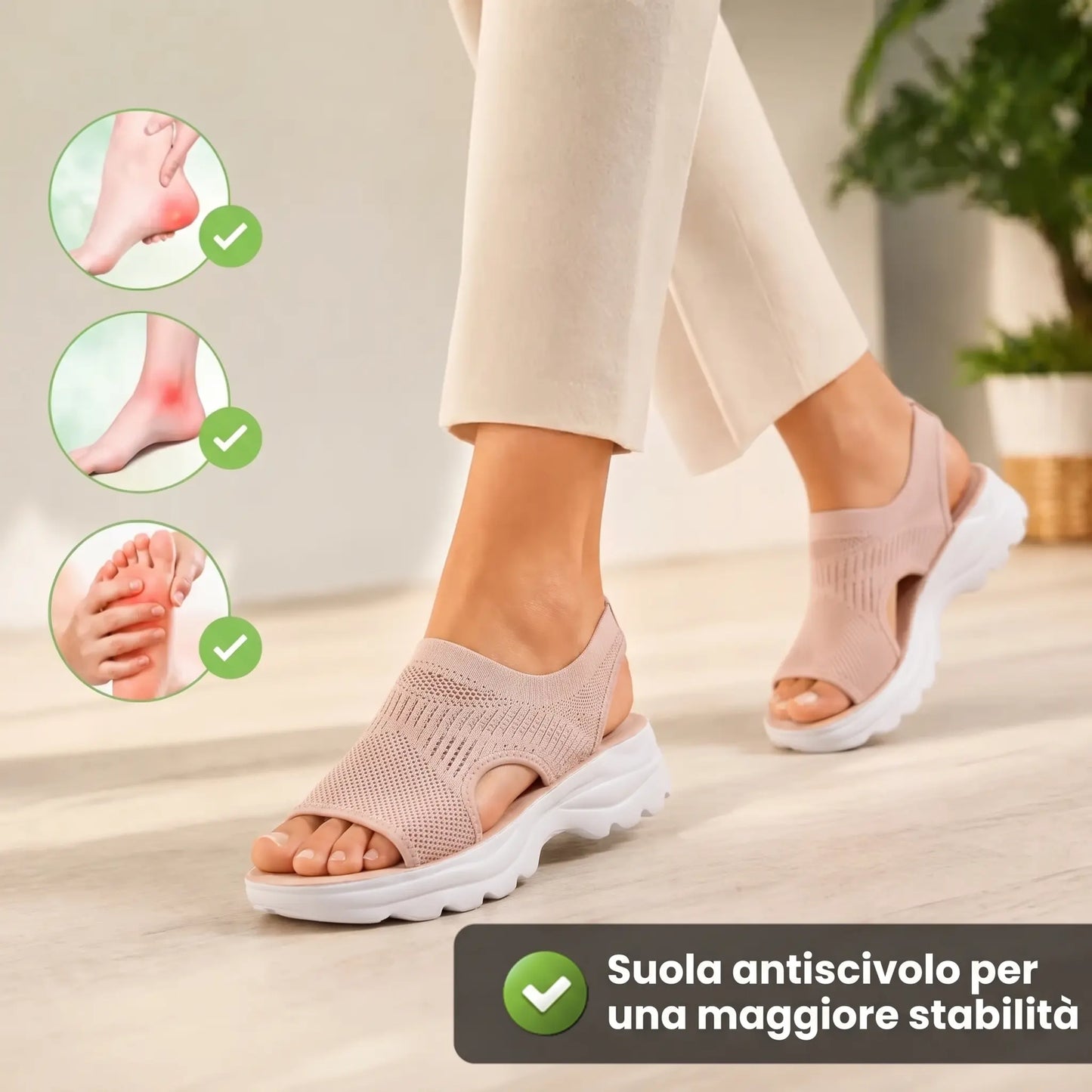 Noara Sandali Ortopedici Antiscivolo