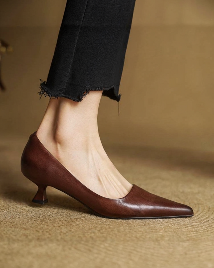 VALERIA | TACONES DE CUERO AUTÉNTICO