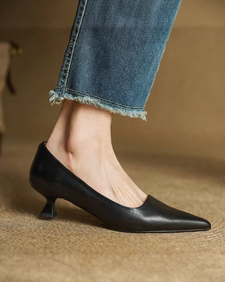 VALERIA | TACONES DE CUERO AUTÉNTICO