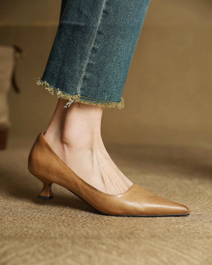VALERIA | TACONES DE CUERO AUTÉNTICO