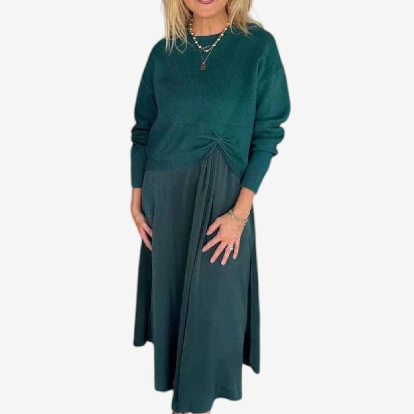 Abito Odette | in maglia plissettata
