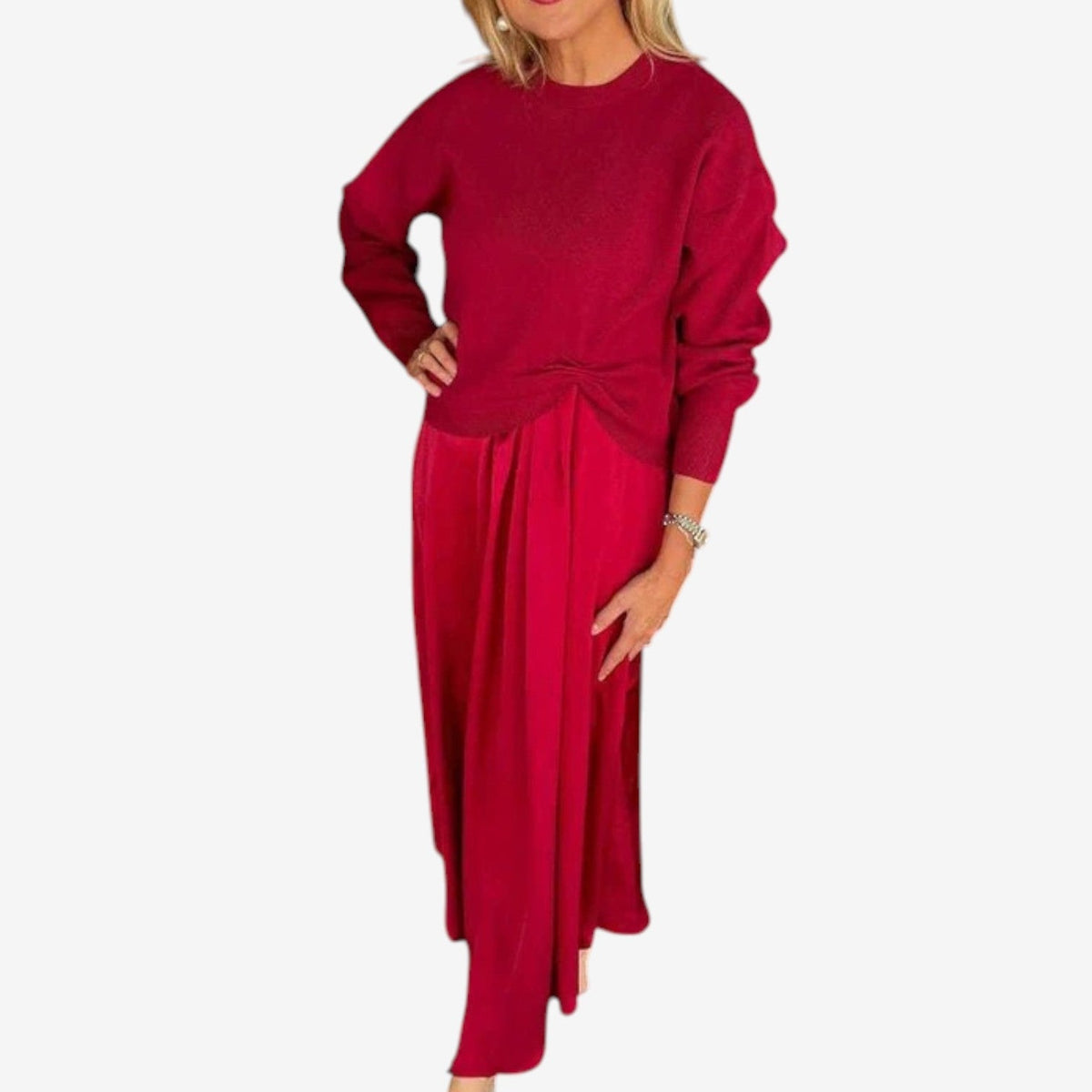 Abito Odette | in maglia plissettata