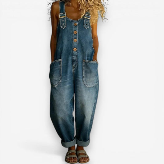 Casey | Salopette ampia denim