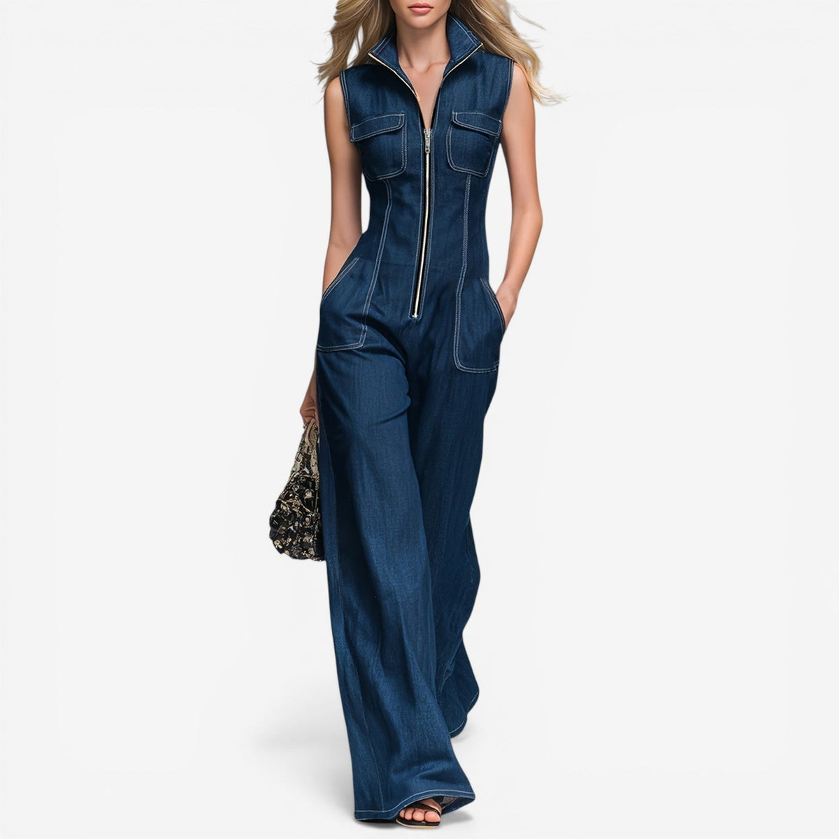 Sharon | Tuta intera in denim