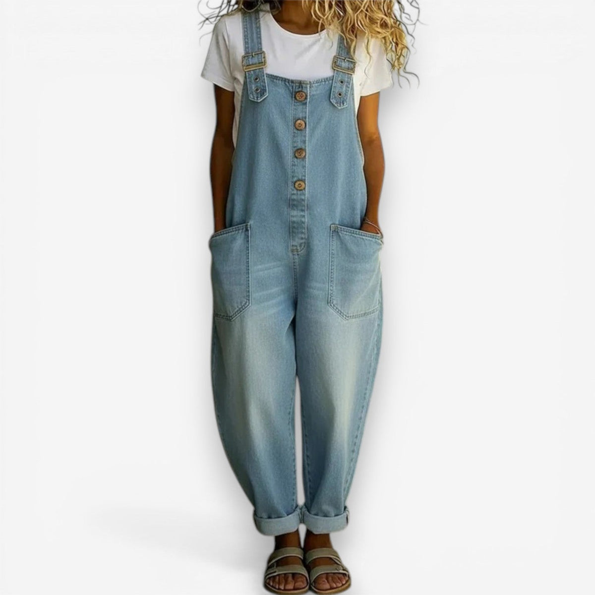 Casey | Salopette ampia denim