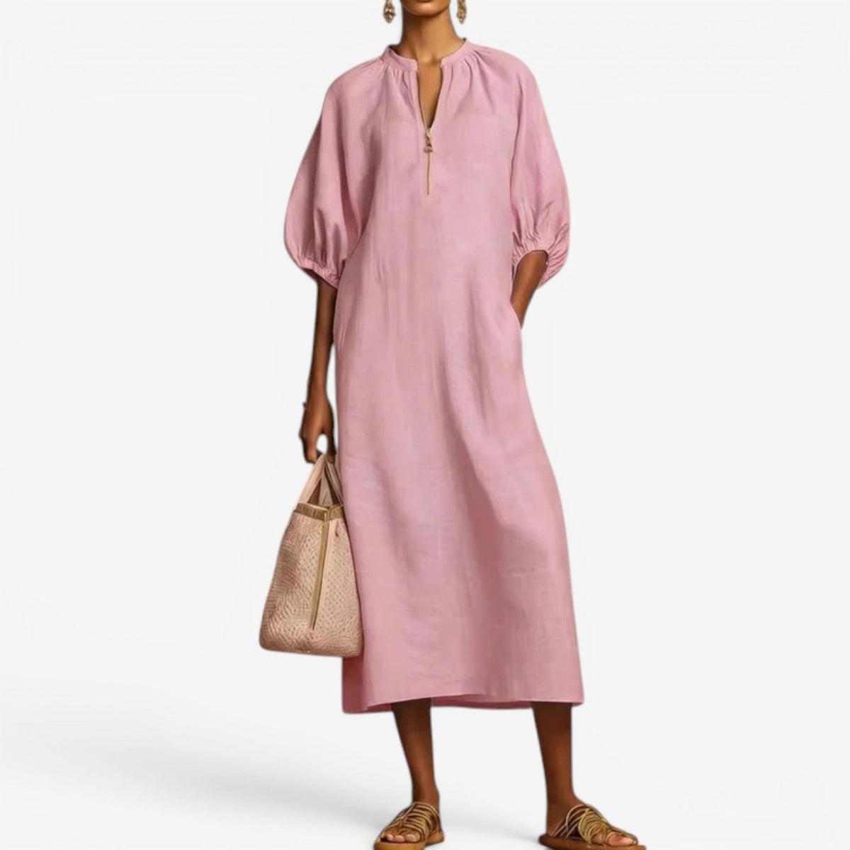 Francen | Abito midi con zip