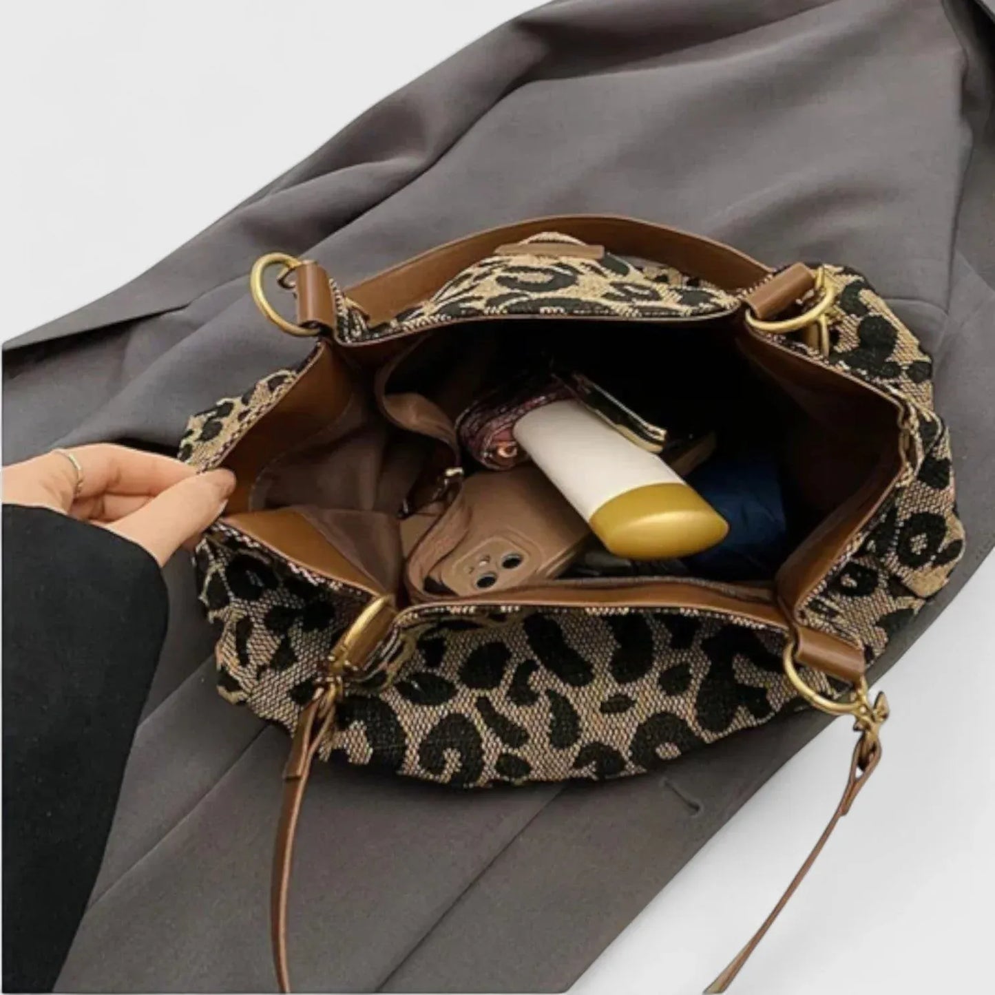 Valeria | Borsa con Stampa Leopardata