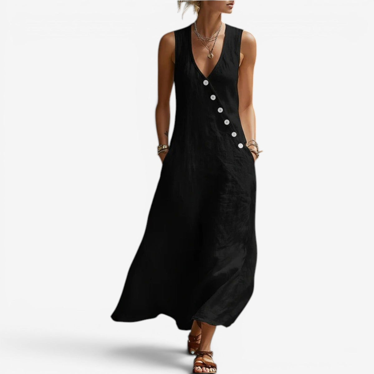 Jannah | Maxi vestito senza maniche