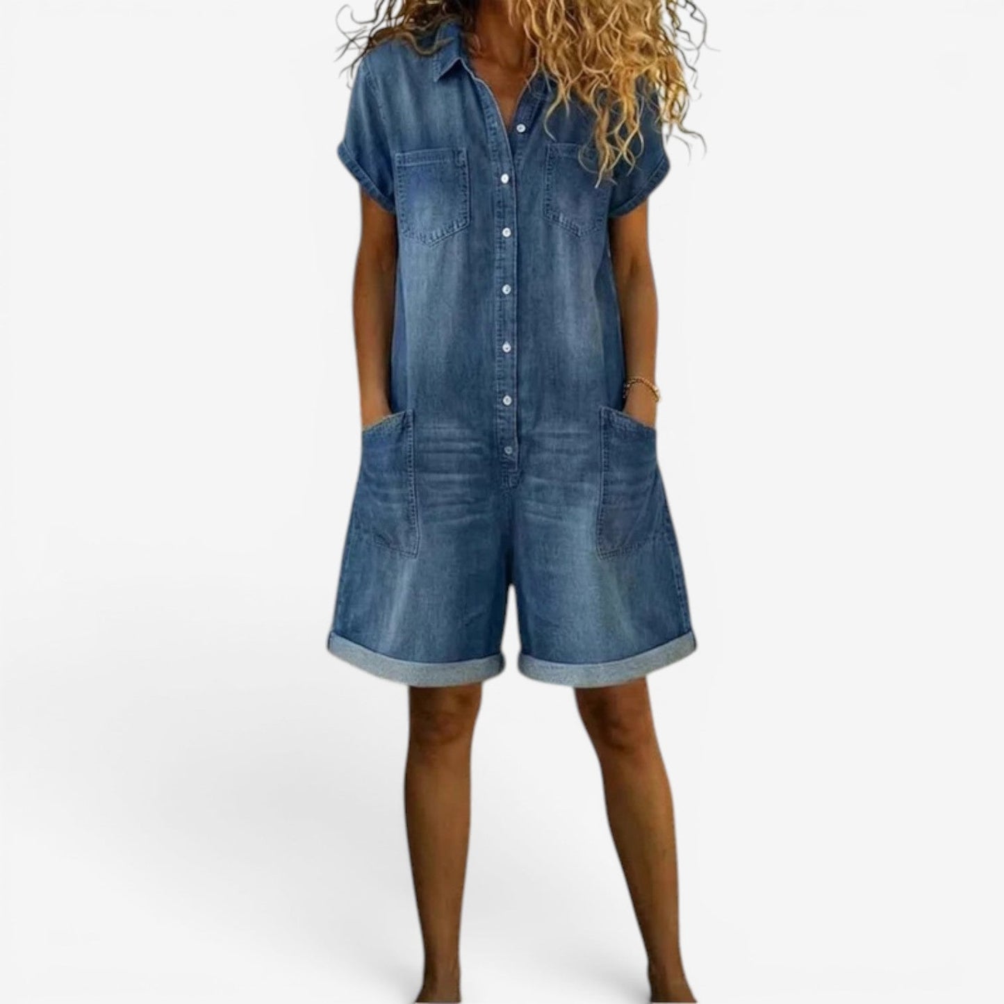 Isabella | Tuta corta in jeans