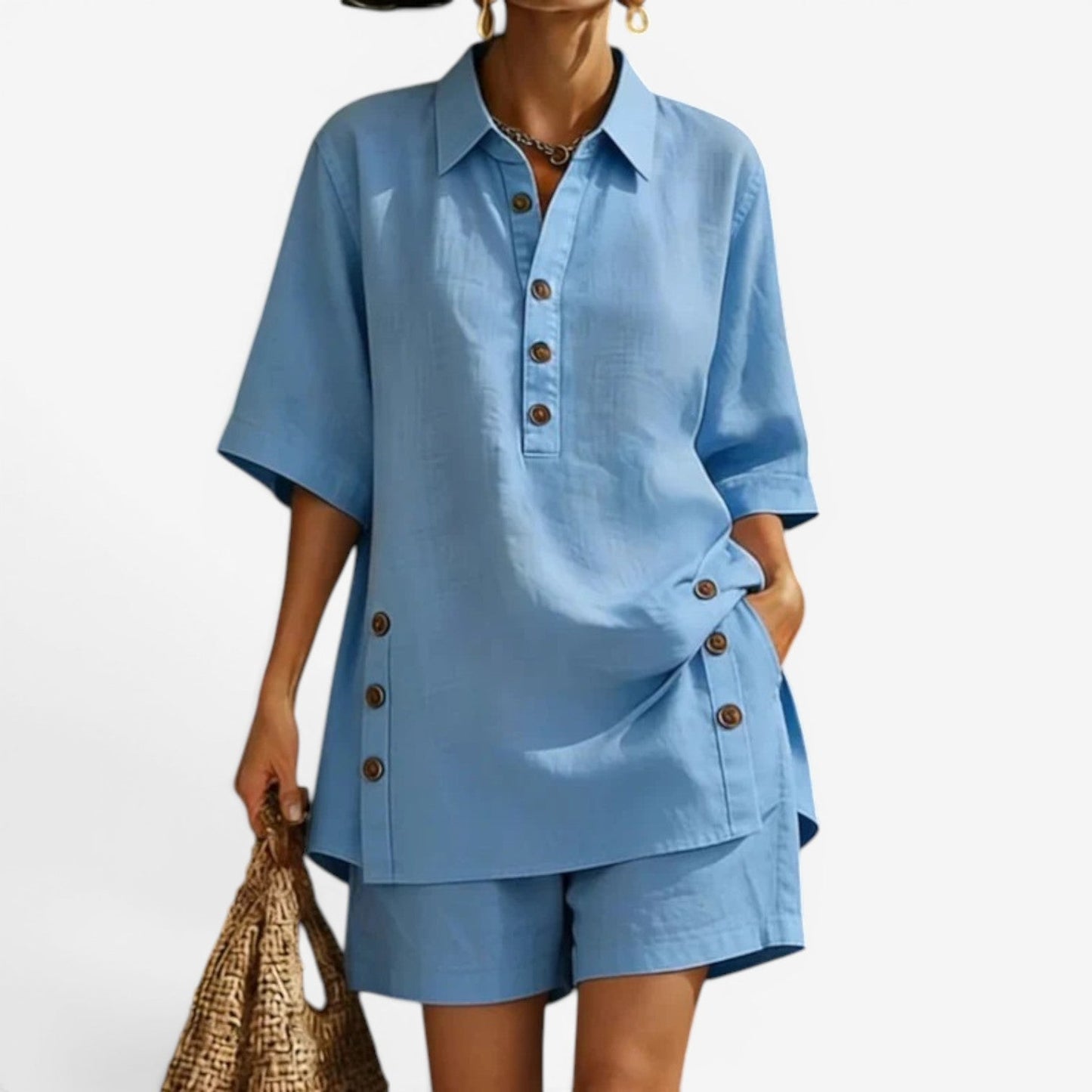 Thalia | Completo camicia e pantaloncini