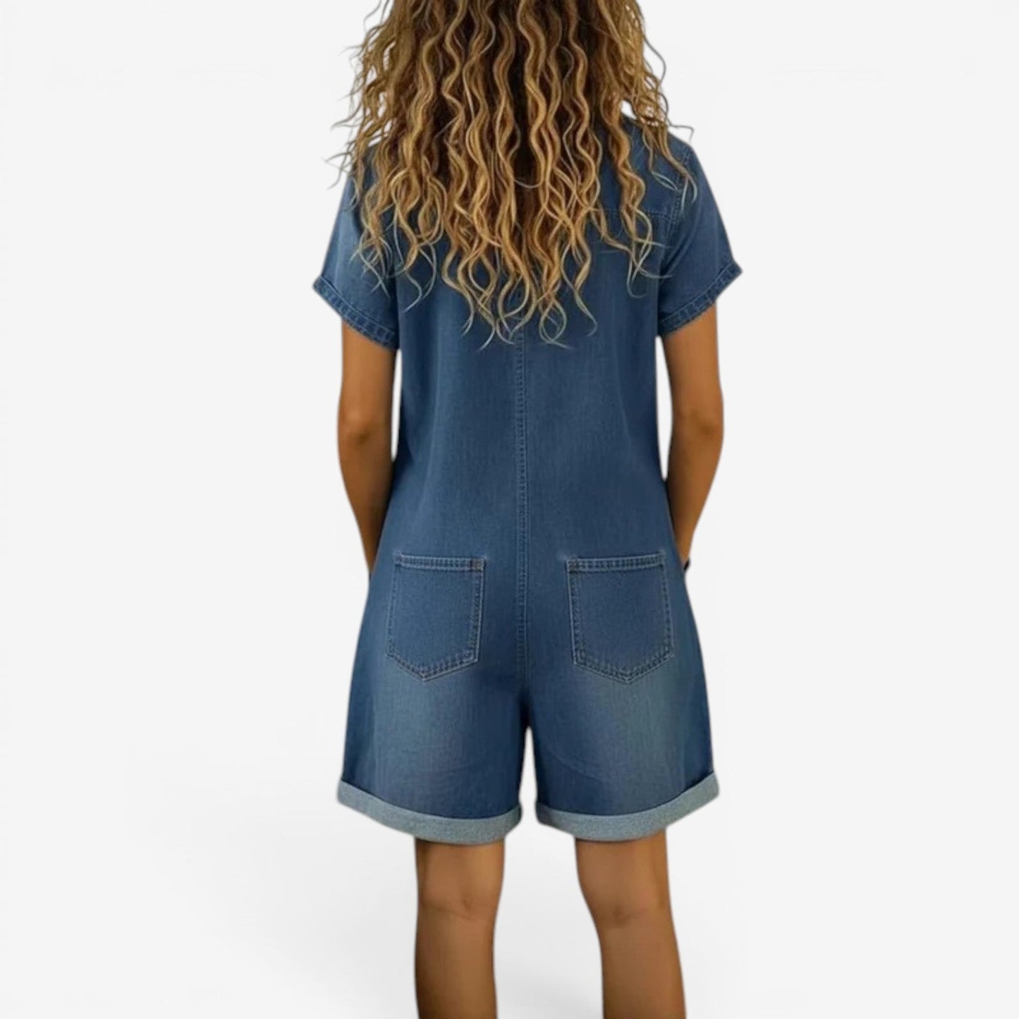 Isabella | Tuta corta in jeans
