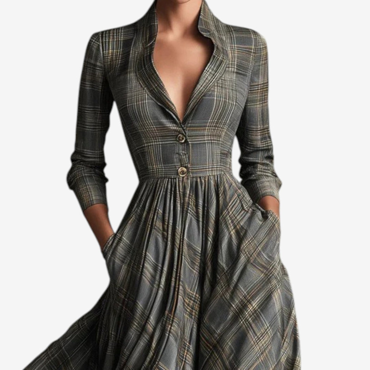 Laila | Abito a quadri chic
